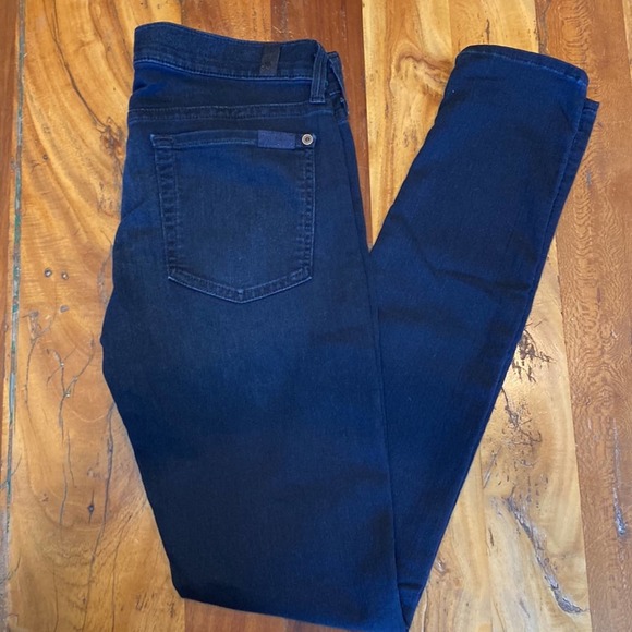 Authentic Vintage 7 for All Mankind The Skinny Black Jean - 28 - Picture 1 of 11